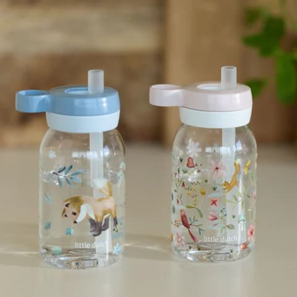 Little Dutch Μπουκάλι με Καλαμάκι Campus 450 ml - Fairy Wonders