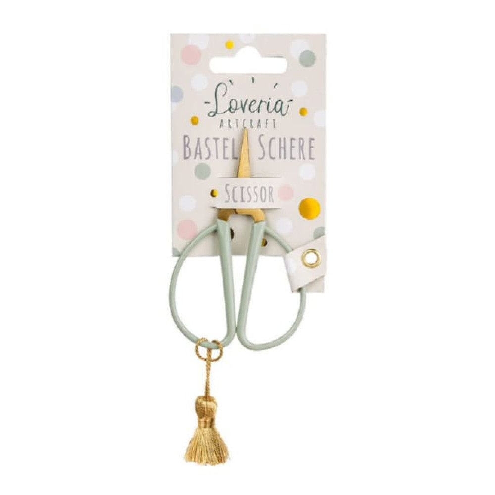 Loveria Artcraft Ψαλίδι Χειροτεχνίας Retro Look Small (Salbei Gold)
