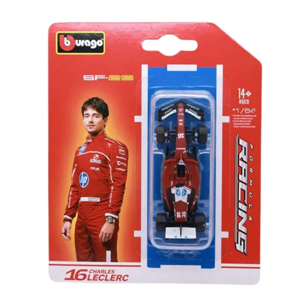 Bburago Formula 1 Ferrari SF-25 #16 Charles Leclerc 1/64