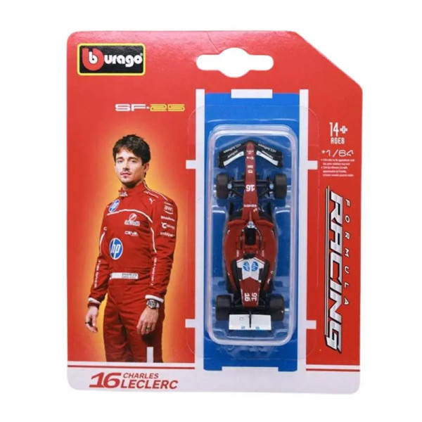 Bburago Formula 1 Ferrari SF-25 #16 Charles Leclerc 1/64