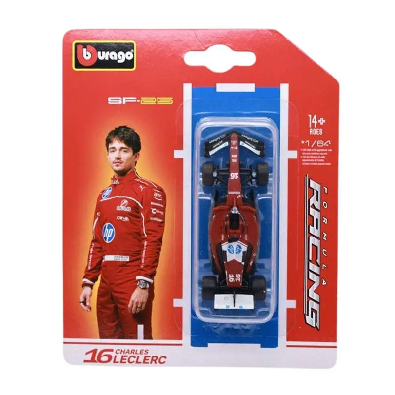 Bburago Formula 1 Ferrari SF-25 #16 Charles Leclerc 1/64