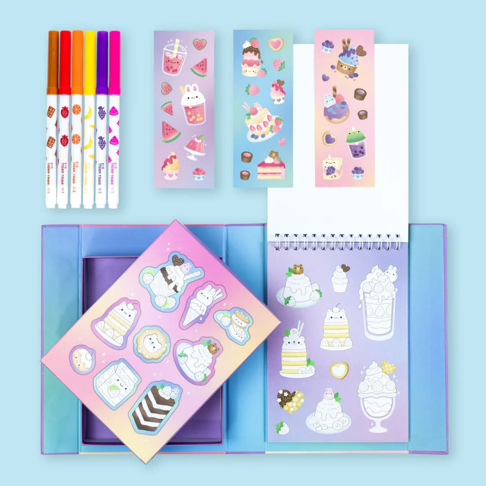 Tiger Tribe Σετ Δραστηριοτήτων – Scented Stacks of Stickers Dreamy Desserts