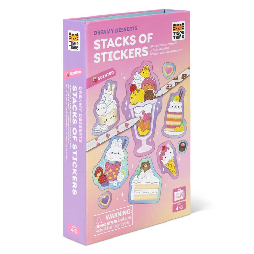 Tiger Tribe Σετ Δραστηριοτήτων – Scented Stacks of Stickers Dreamy Desserts