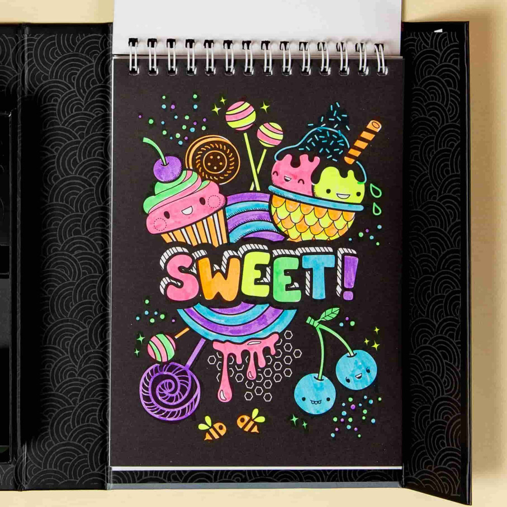 Tiger Tribe Σετ Δραστηριοτήτων – Neon Colouring Set Glow Friends