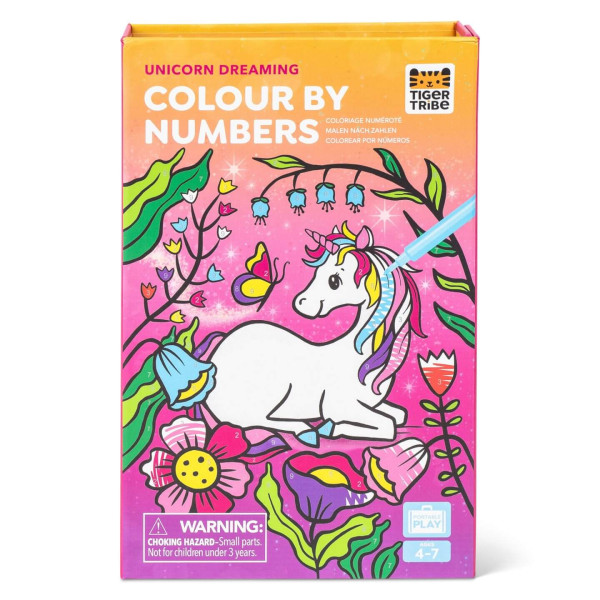 Tiger Tribe Σετ Δραστηριοτήτων – Colour by Numbers Unicorn Dreaming