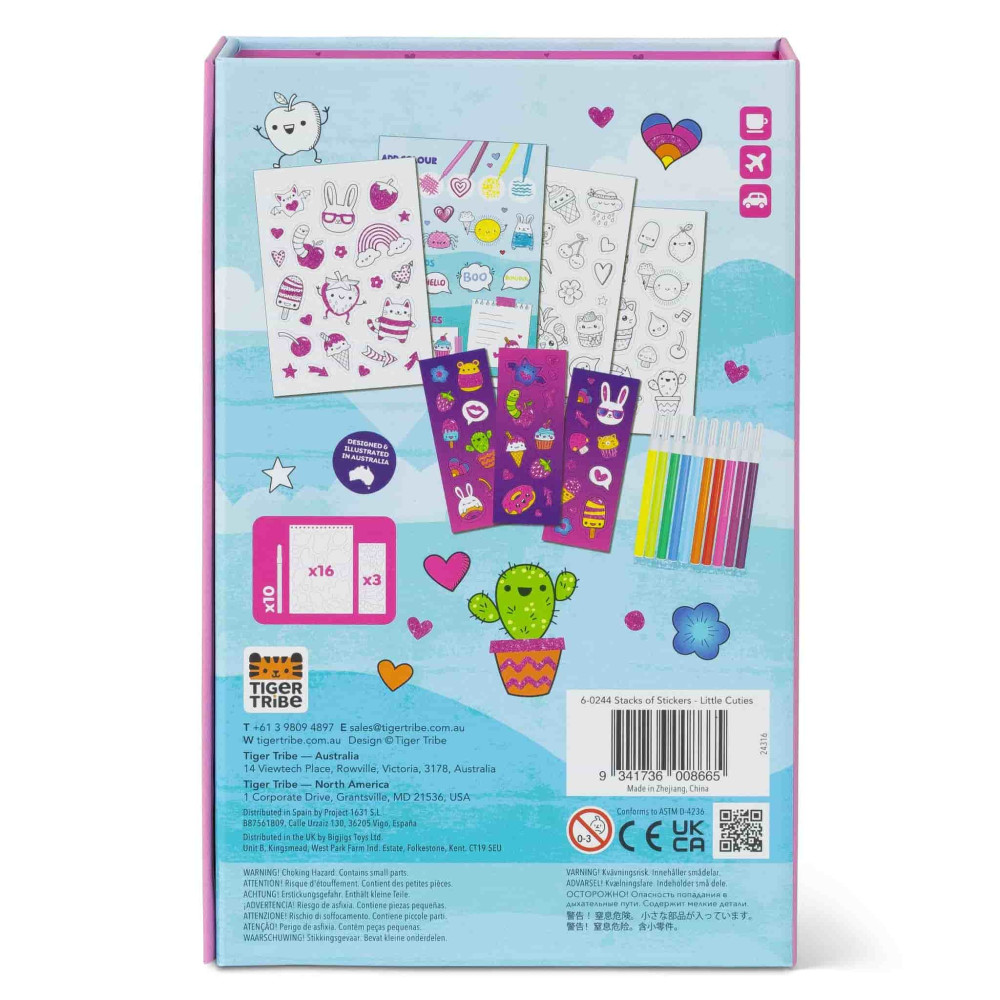 Tiger Tribe Σετ Δραστηριοτήτων – Scented Stacks of Stickers Little Cuties