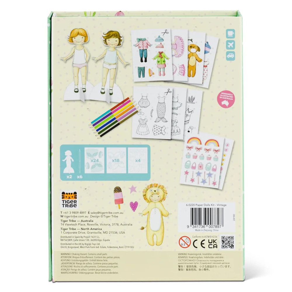 Tiger Tribe Σετ Δραστηριοτήτων – Paper Doll Kit