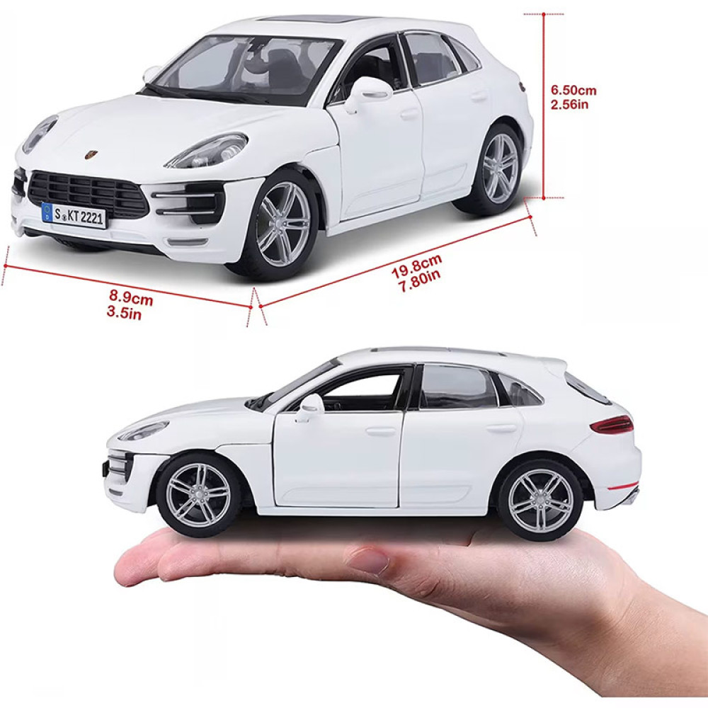 Bburago Porsche Macan (White) 1/24