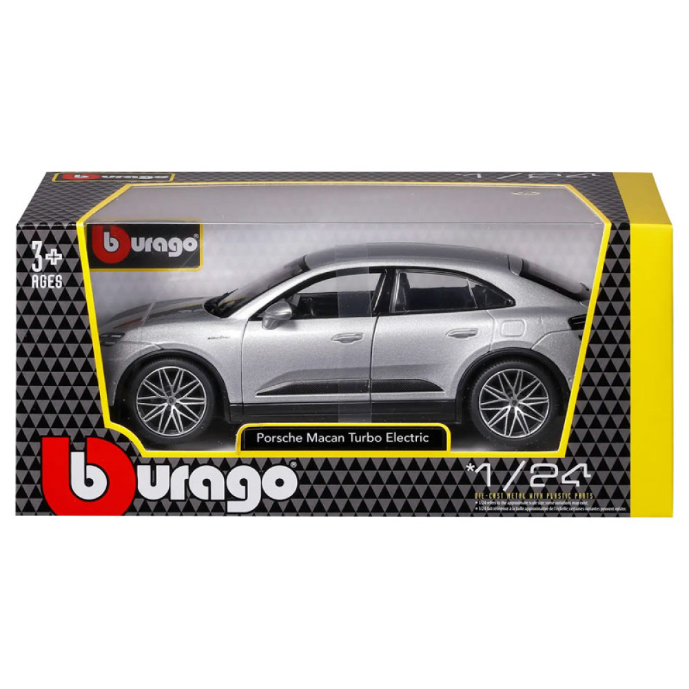 Bburago Porsche Macan Turbo Electric (Silver) 1/24