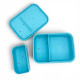 Dodo's Land Smart Duo Bento Box Φαγητοδοχείο Σιλικόνης με 2 Αποσπώμενα Χωρίσματα – Starlight Blue