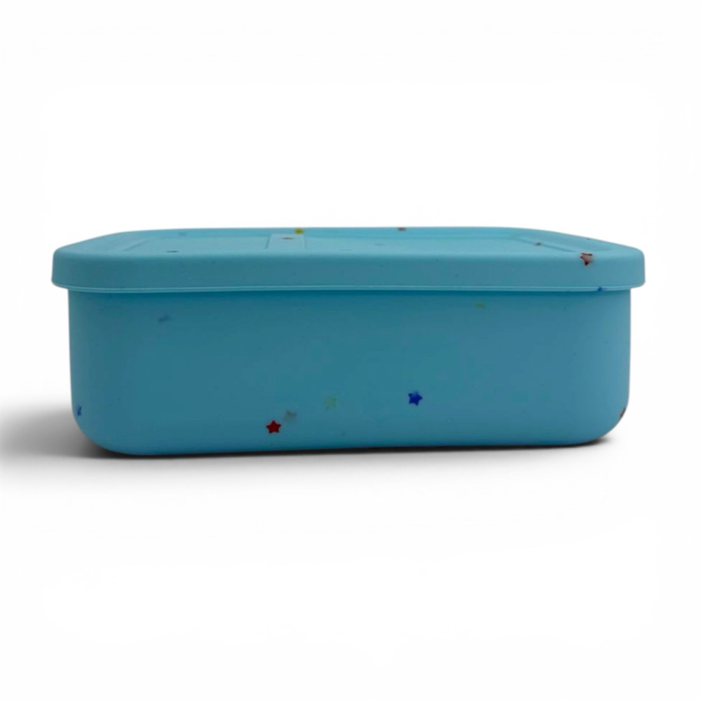 Dodo's Land Smart Duo Bento Box Φαγητοδοχείο Σιλικόνης με 2 Αποσπώμενα Χωρίσματα – Starlight Blue