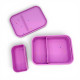 Dodo's Land Smart Duo Bento Box Φαγητοδοχείο Σιλικόνης με 2 Αποσπώμενα Χωρίσματα – Starlight Pink