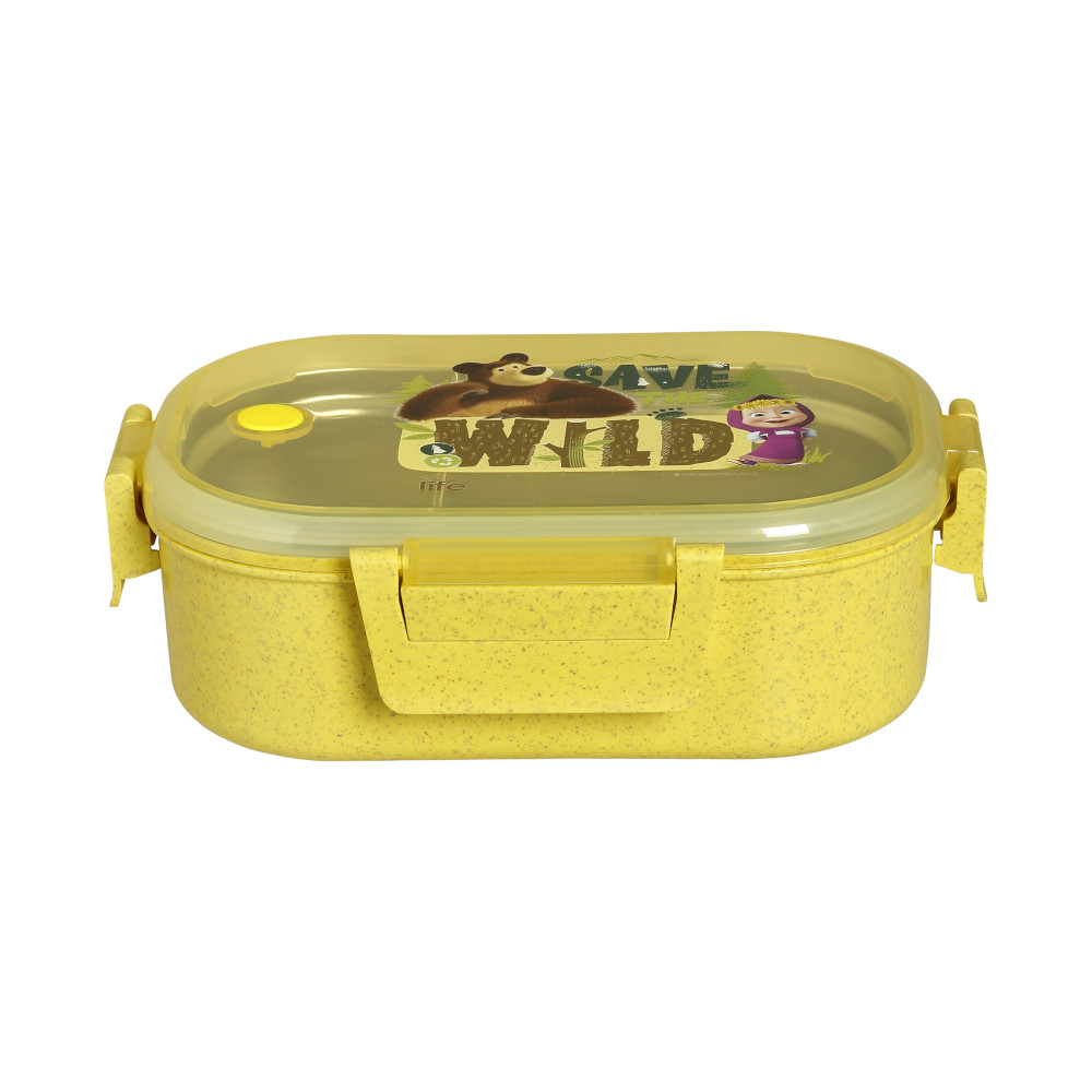 EcoLife Φαγητοδοχείο 900ml Με Χώρισμα 'Masha - Save the Wild'