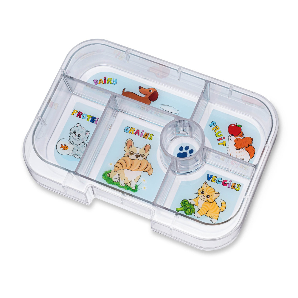 Yumbox Original Φαγητοδοχείο με 6 χωρίσματα (Ami Purple - Cats & Dogs)