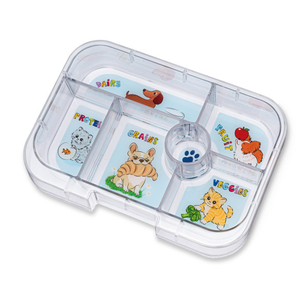 Yumbox Original Φαγητοδοχείο με 6 χωρίσματα (Ami Purple - Cats & Dogs)