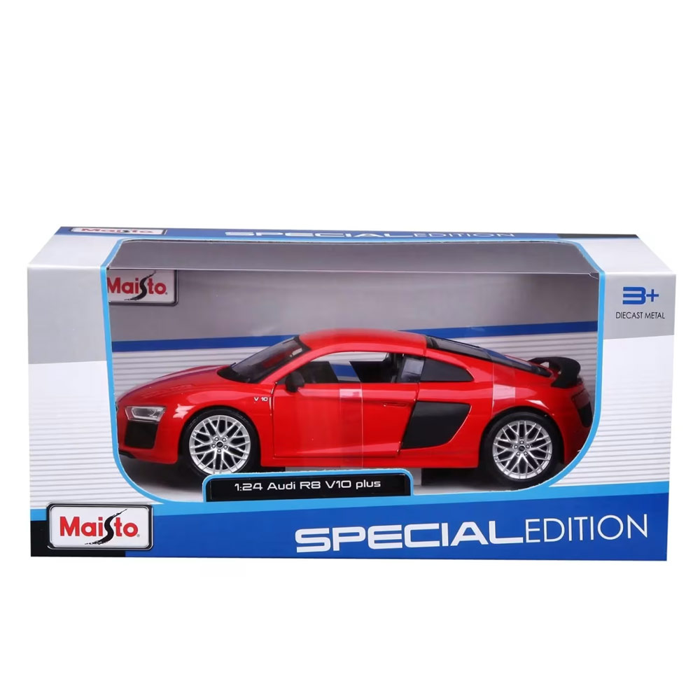 Maisto Audi R8 V10 Plus (Red) 1/24