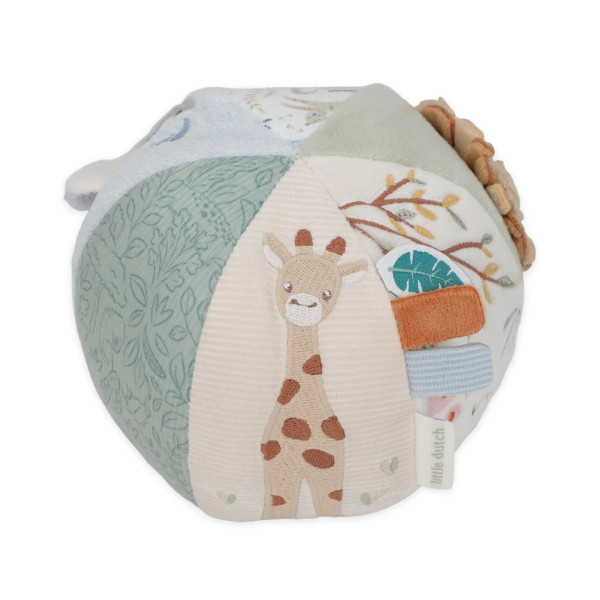Little Dutch Υφασμάτινη Μπάλα Δραστηριοτήτων Safari Friends GRS