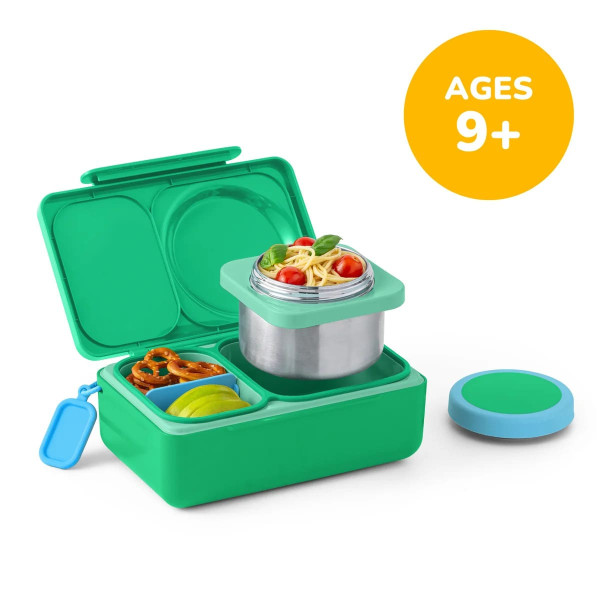 OmieBox Up Φαγητοδοχείο με 2 Ζώνες Θερμοκρασίας 1.15lt (Jade Green)