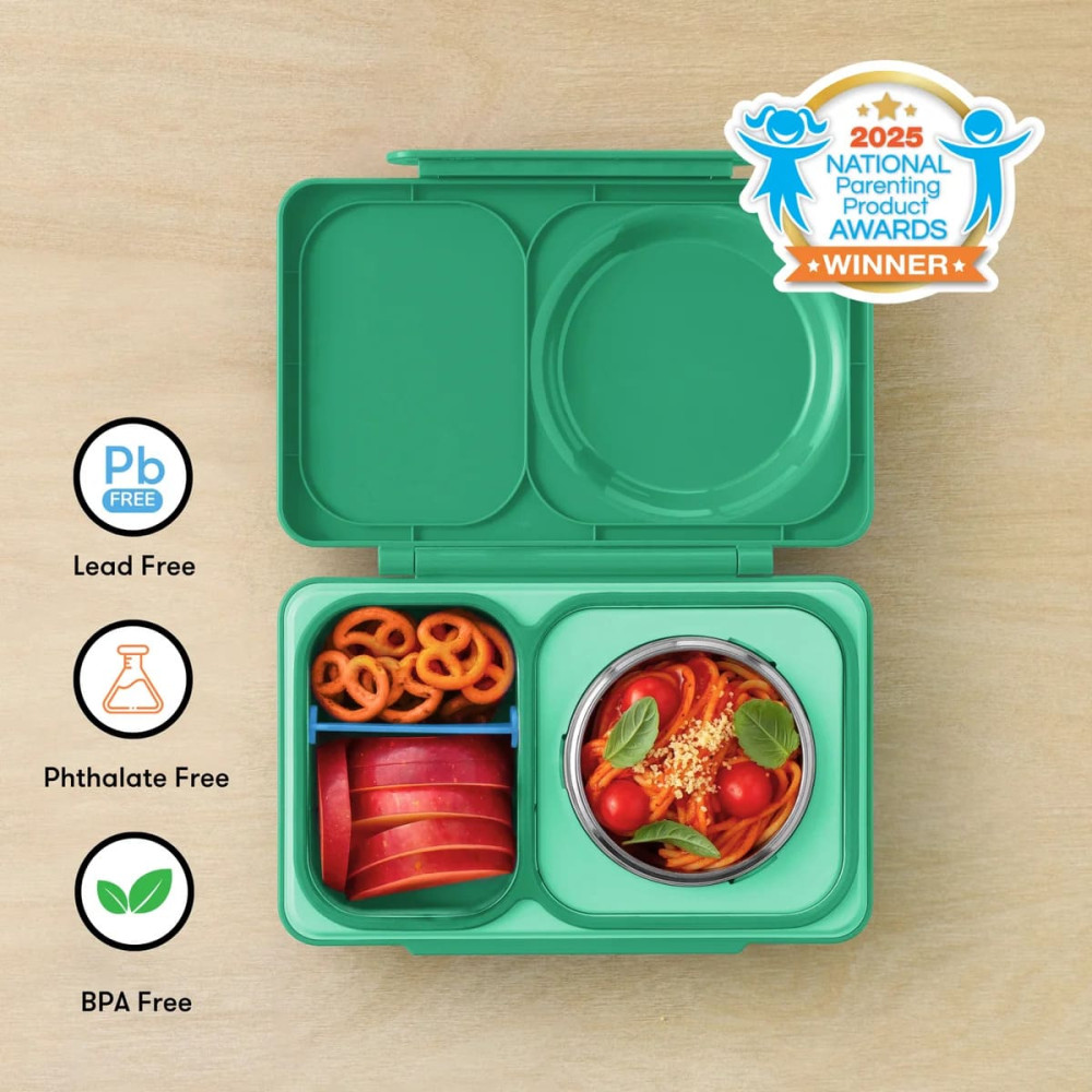 OmieBox Up Φαγητοδοχείο με 2 Ζώνες Θερμοκρασίας 1.15lt (Jade Green)