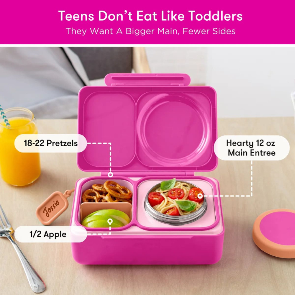 OmieBox Up Φαγητοδοχείο με 2 Ζώνες Θερμοκρασίας 1.15lt (Pop Pink)