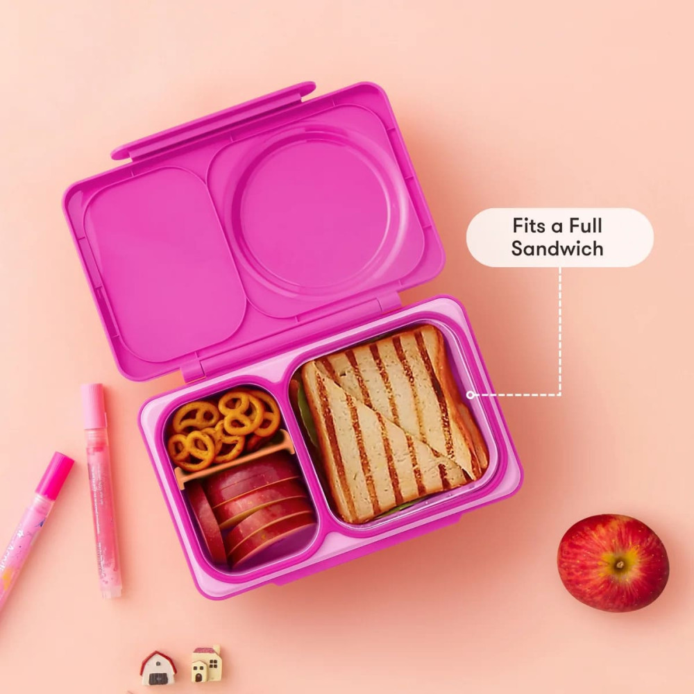 OmieBox Up Φαγητοδοχείο με 2 Ζώνες Θερμοκρασίας 1.15lt (Pop Pink)