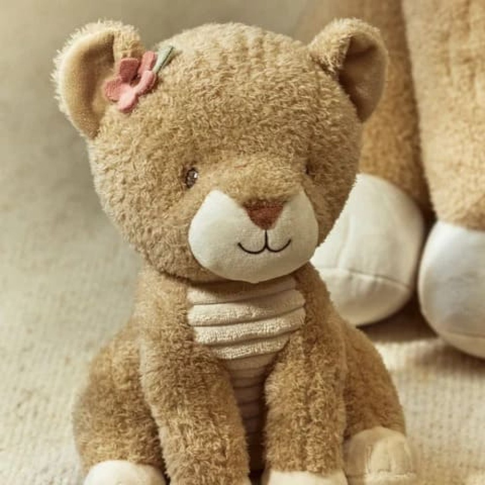 Little Dutch Υφασμάτινο Λιονταράκι με Λουλουδάκι Safari Friends 25εκ. GRS