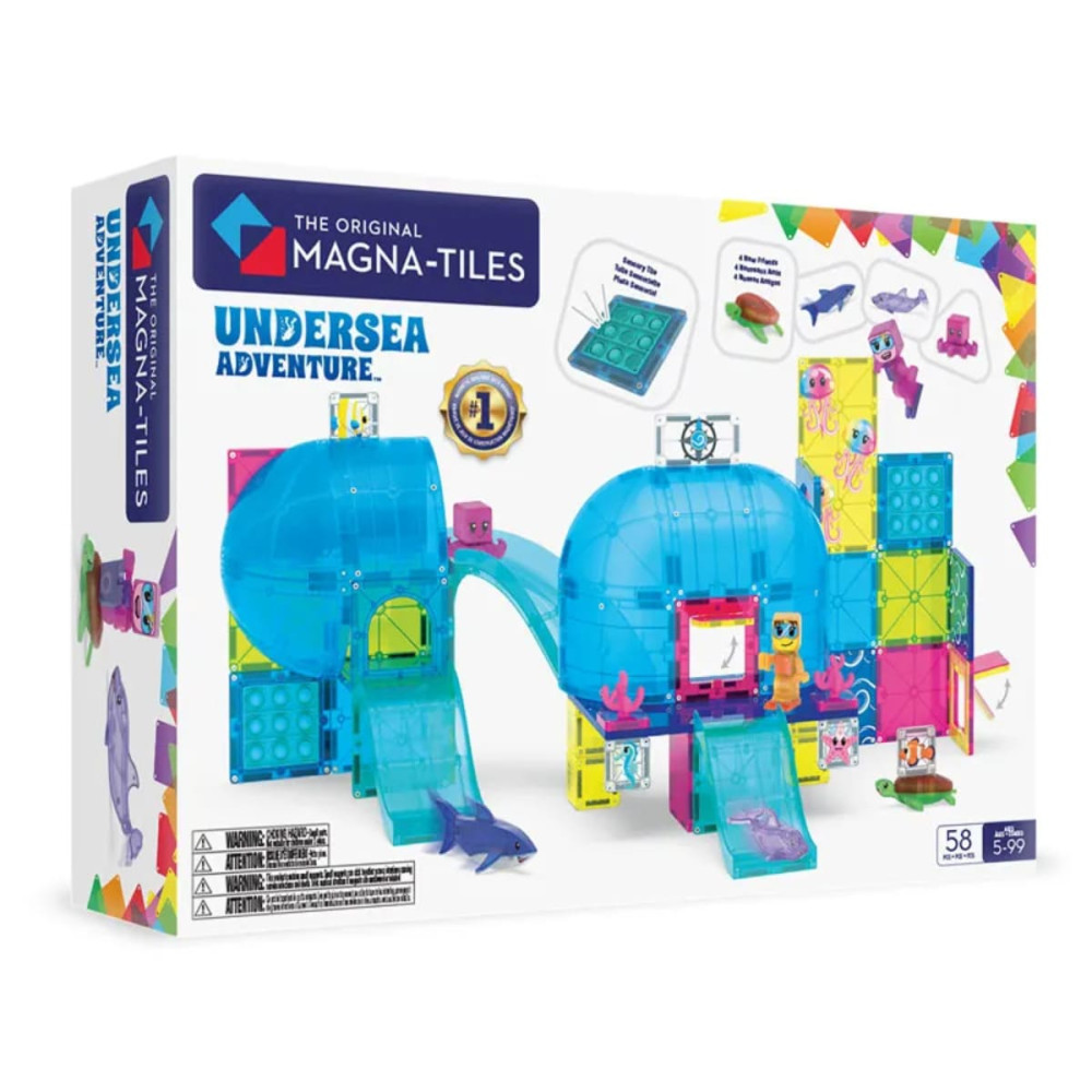 Magna-Tiles Undersea Adventure 58 Τεμάχια – Μαγνητικά Πλακίδια STEM