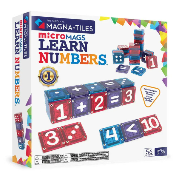 Magna-Tiles Learn Numbers 56 Τεμάχια – Μαγνητικά Πλακίδια STEM