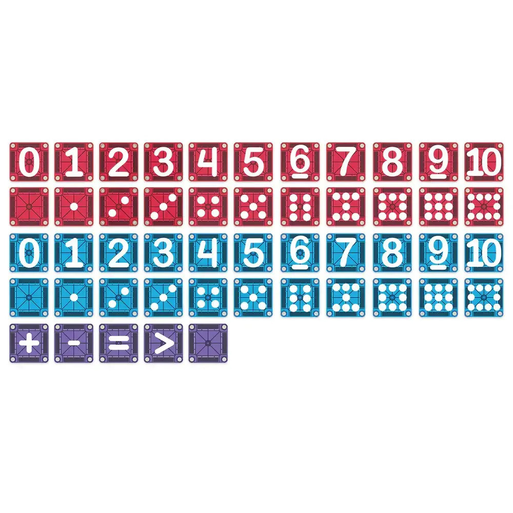 Magna-Tiles Learn Numbers 56 Τεμάχια – Μαγνητικά Πλακίδια STEM