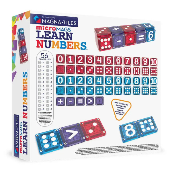 Magna-Tiles Learn Numbers 56 Τεμάχια – Μαγνητικά Πλακίδια STEM