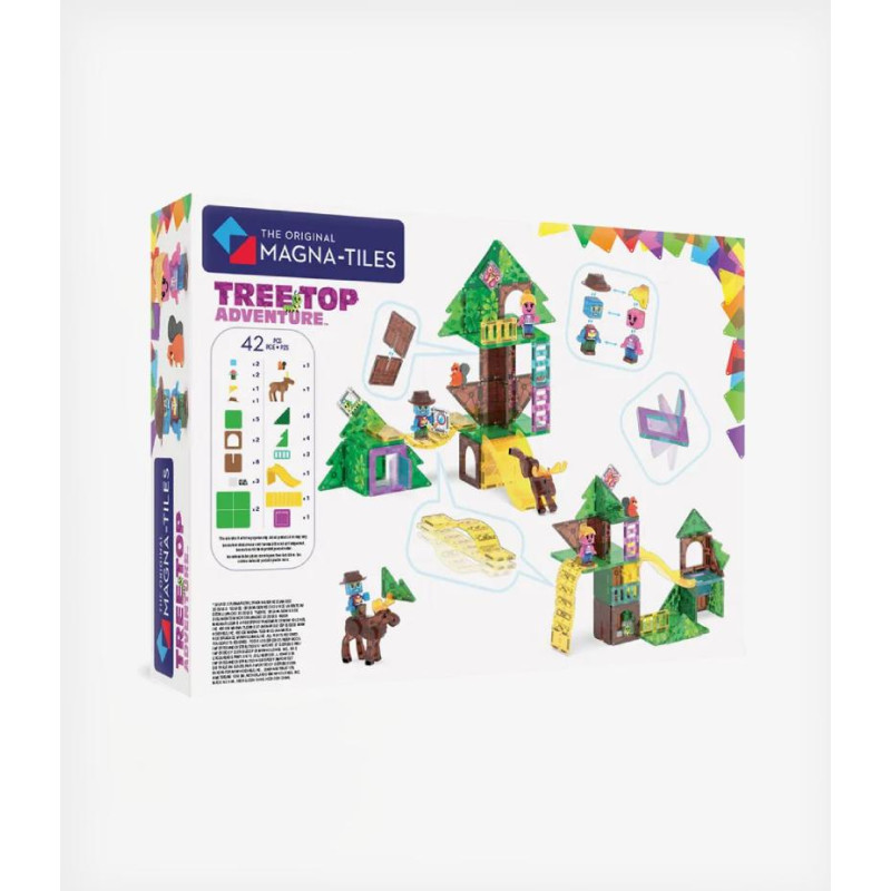 Magna-Tiles Tree Top Adventure 42 Τεμάχια – Μαγνητικά Πλακίδια STEM