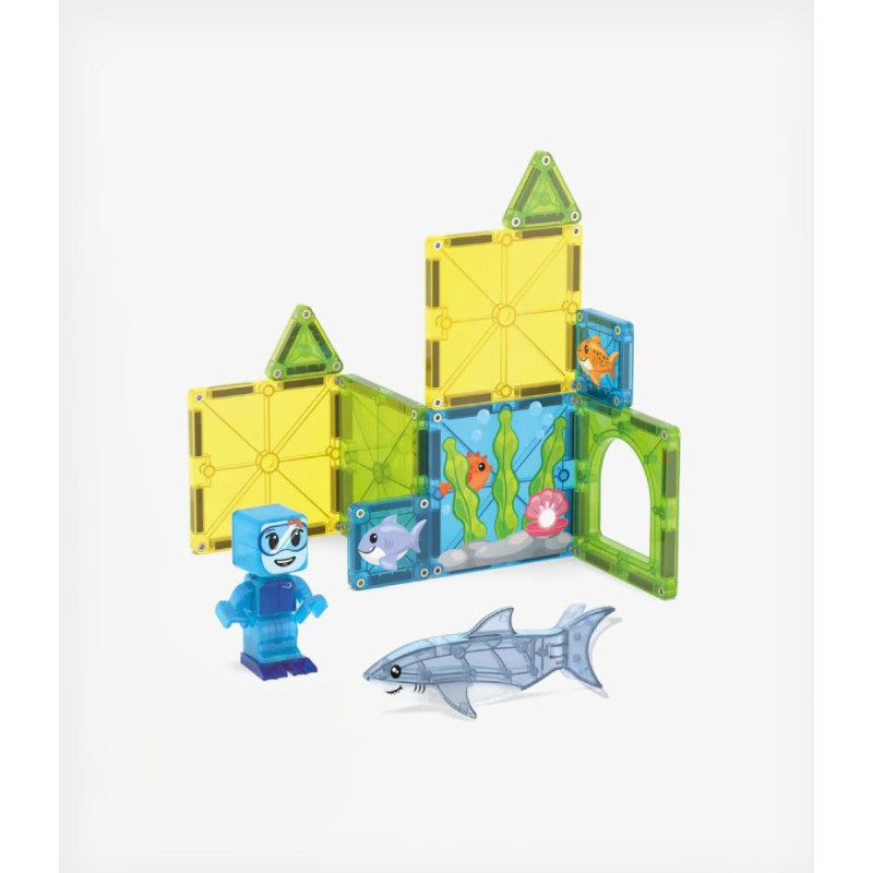 Magna-Tiles Μαγνητικό Παιχνίδι 13 κομματιών Shark Dive