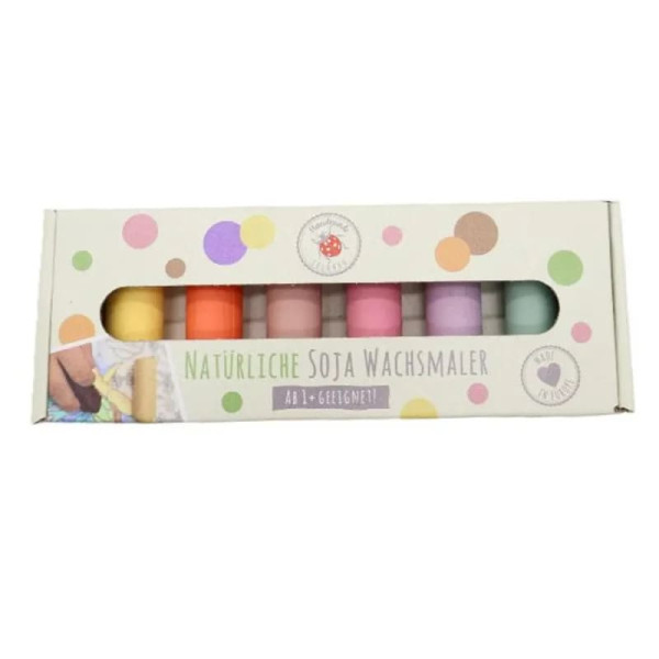 LULUBUG Handmade Σετ 6 Κηρομπογιές Σόγιας Pastel