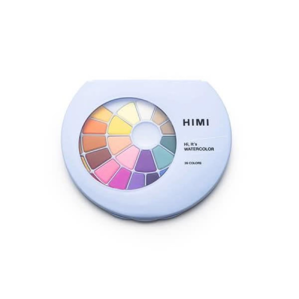 HIMI Watercolour Paint Pan Σετ 38 Χρωμάτων Blue Case