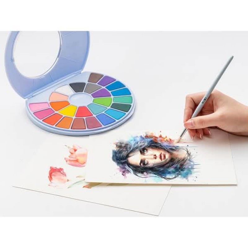 HIMI Watercolour Paint Pan Σετ 38 Χρωμάτων Blue Case