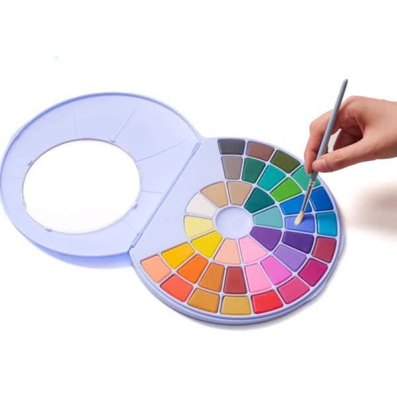HIMI Watercolour Paint Pan Σετ 38 Χρωμάτων Blue Case