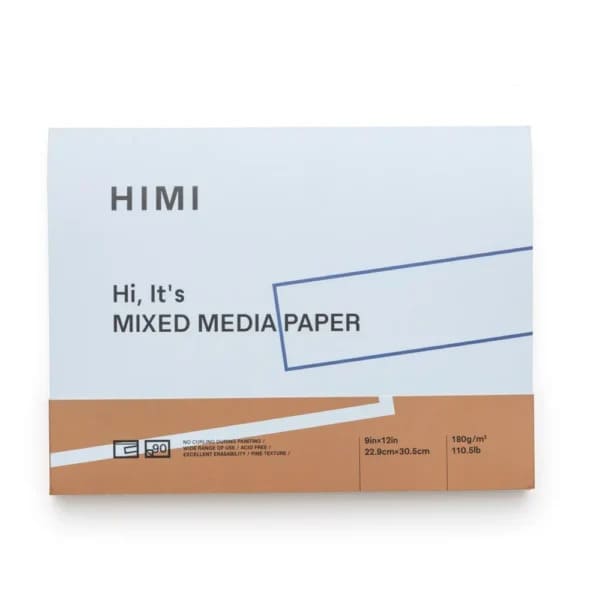 HIMI Μπλοκ Μεικτών Μέσων – 90 Φύλλα (22,9 x 30,5 cm)