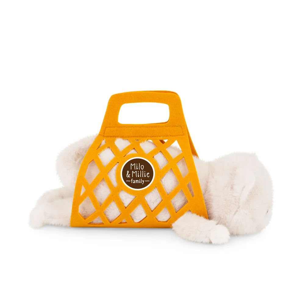 Milo & Millie Λούτρινη Γατούλα Άσπρη 35cm