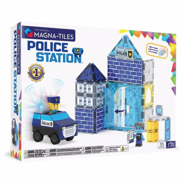 Magna-Tiles Μαγνητικό Παιχνίδι 37 κομματιών Police Station
