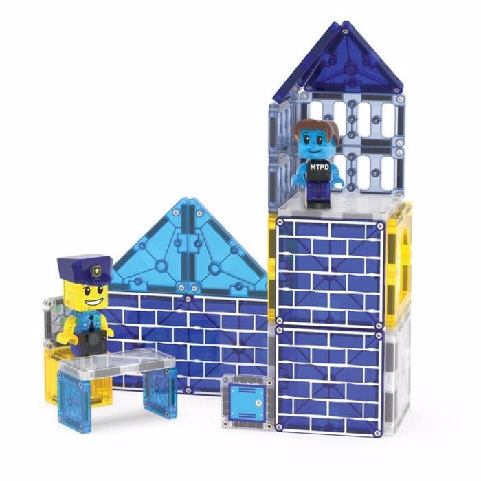 Magna-Tiles Μαγνητικό Παιχνίδι 37 κομματιών Police Station