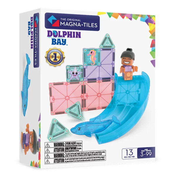 Magna-Tiles Μαγνητικό Παιχνίδι 13 κομματιών Dolphin Bay