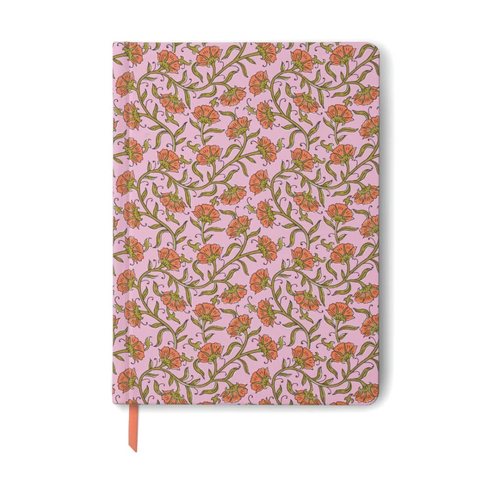 Desighworks Vintage Μεγάλο Ημερολόγιο Soft Touch Pink Vintage Floral