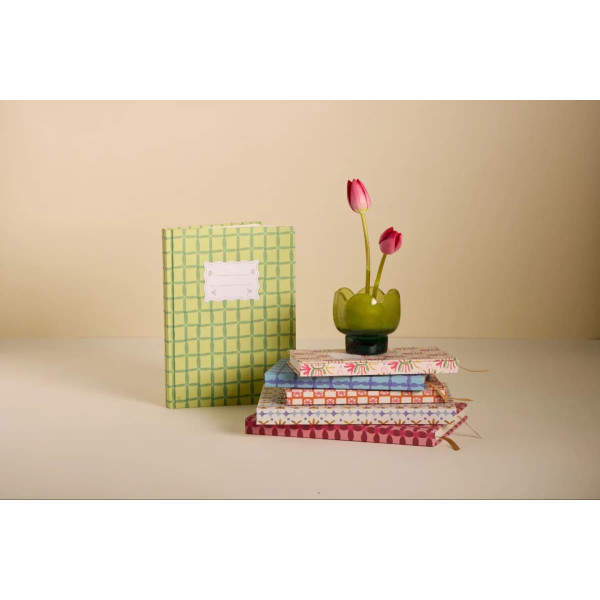Desighworks Vintage Μεγάλο Ημερολόγιο Soft Touch Green Lattice