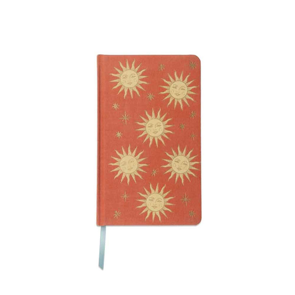 Desighworks Σημειωματάριο Celestial Bookcloth Journal - Terracotta Sun