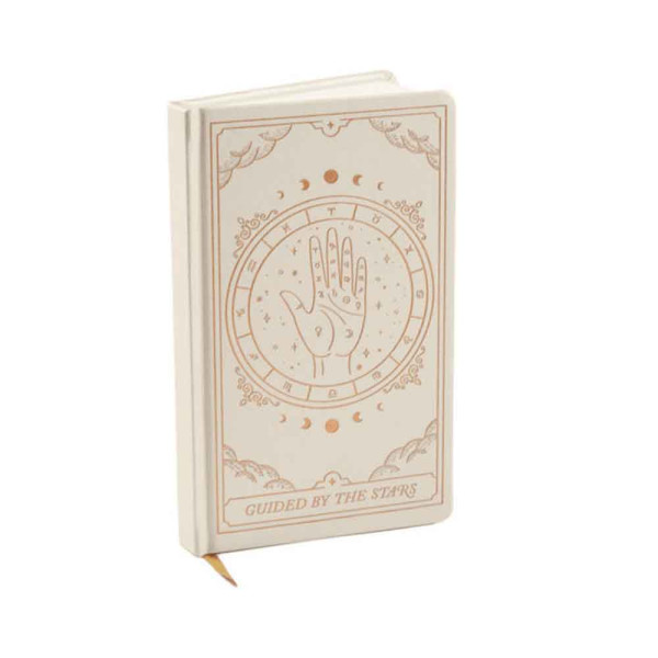 Desighworks Σημειωματάριο Bookcloth Hardcover Journal - Off White Zodiac Guided by the Stars