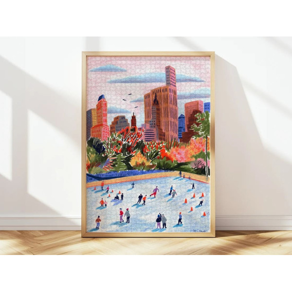 Petite Epicerie Puzzle 1000 τμχ - Skating in New York par Ban Hee