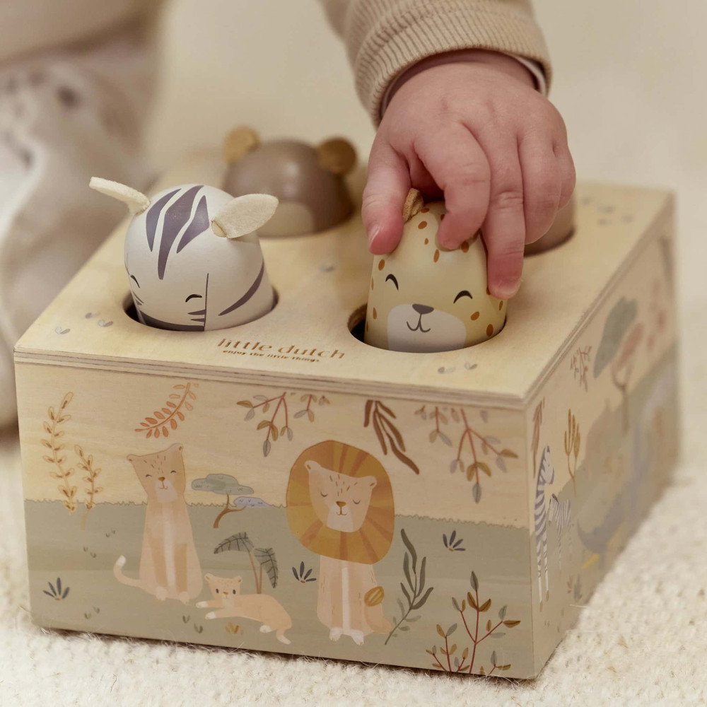 Little Dutch Εκπαιδευτικό Παιχνίδι pop-up Safari Friends FSC
