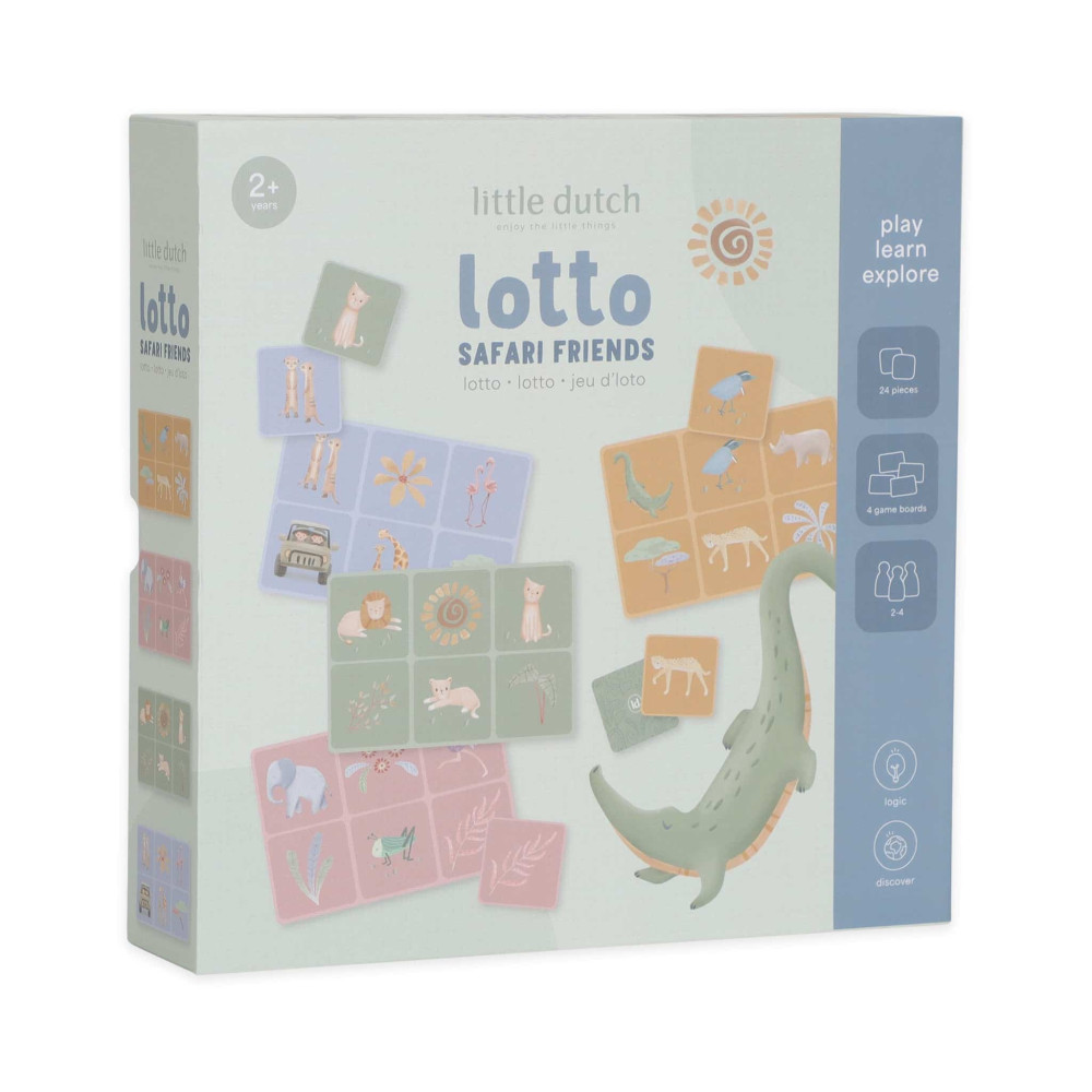 Little Dutch Επιτραπέζιο παιχνίδι παρατηρητικότητας Lotto Safari Friends FSC