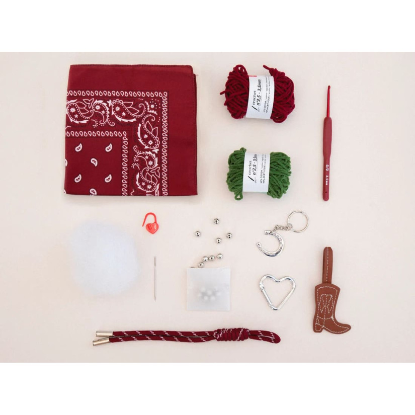 Petite Epicerie Σετ Πλεξίματος My Bag Charms - Cherry Cowboy