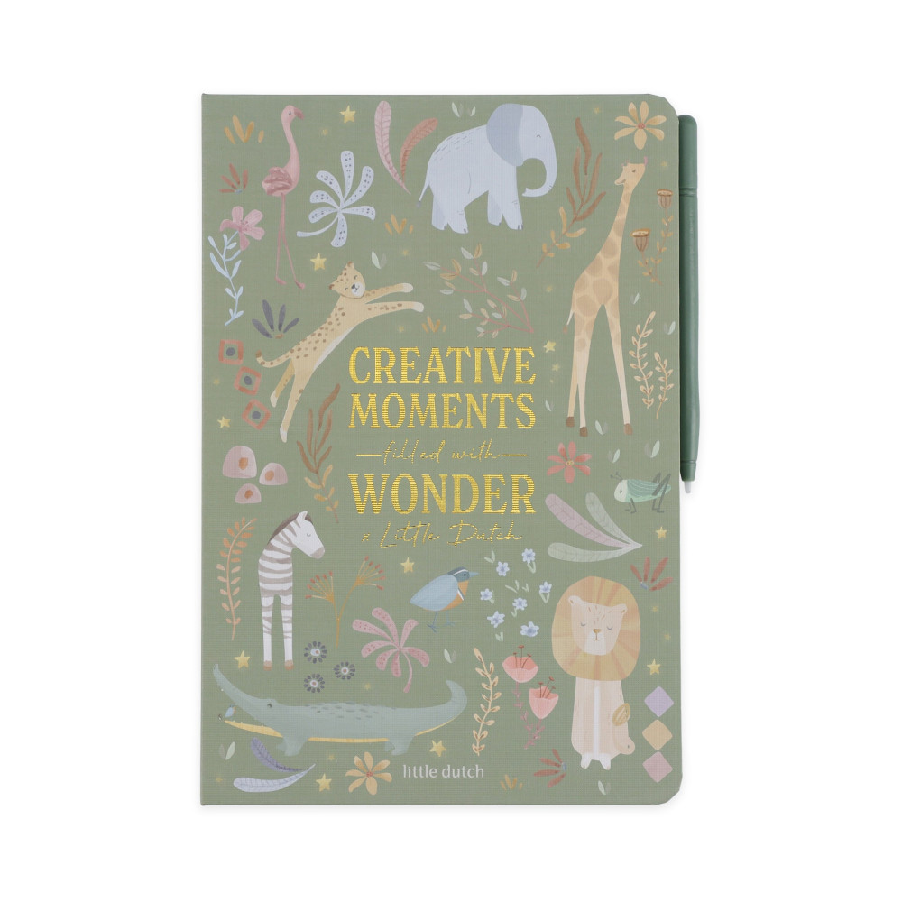 Little Dutch Tablet Ζωγραφικής Safari Friends (Πράσινο)